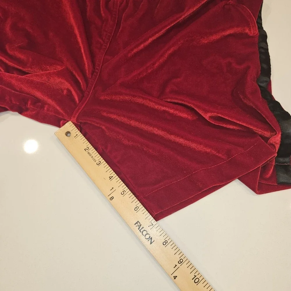 Chubbies Lounge Wear Shorts Red Fleece Drawstring Mens Medium‎ 7 Stretch Casual